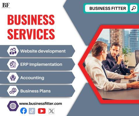 Business Fitter is providing website development, ERP and accounting services