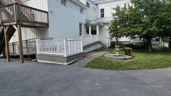 Deck remodel with handicap accessibility