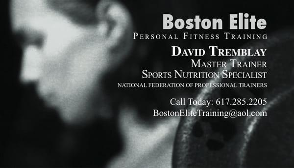 business cards for personal trainers