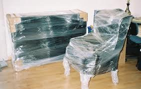 shrink wrapped furniture