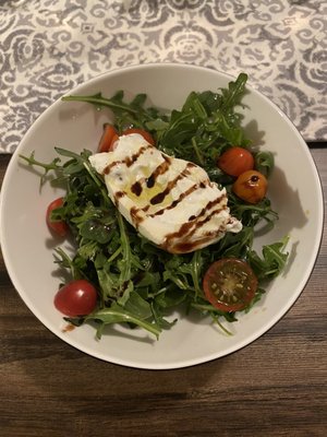 Truffle burrata salad - the pomegranate molasses was so good!