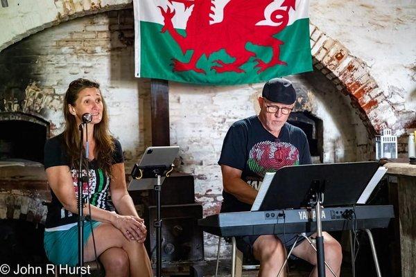 Singing for the Welsh day at Fort Mifflin