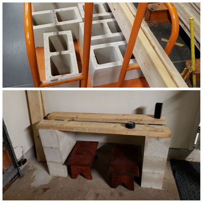 DiY aquarium stand $28