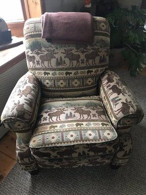 One of the comfy chairs in the living room, I want!