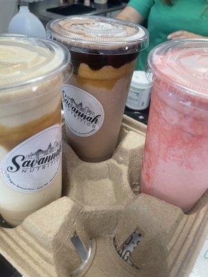 Salted caramel, banana, cookie jar, Samoa, and strawberry banana