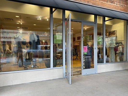 The front of the store as you enter at the beautiful Hill Country Galleria.