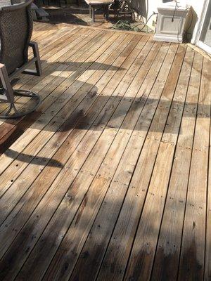 Deck cleaning