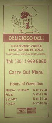 Menu
Follow us on IG: @delicioso.wheaton
Call to order: (301) 949-5060