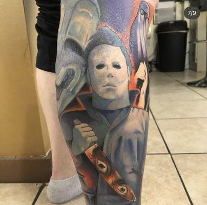 Michael Myers Sleeve Done by Chris Sosa