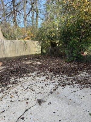 This area was cleaned by our junk removal and storm damage removal team! If you have storm damage debris or junk, call our team today!