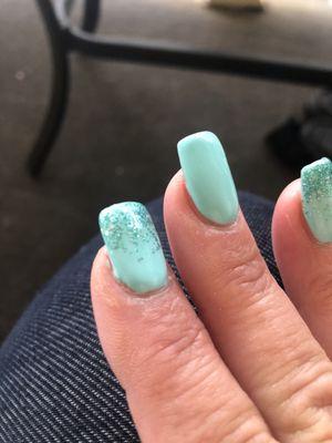 Crooked nail, gel is a mess