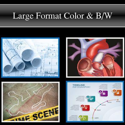 Large Format Color & B/W Printing, Imaging, Presentation Boards and Laminations