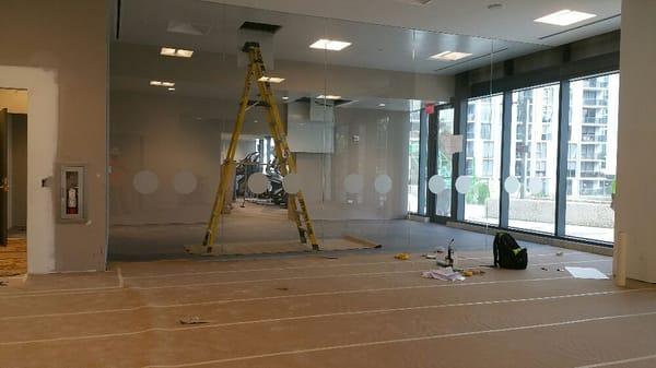 Etched glass vinyl for Brickell City Center