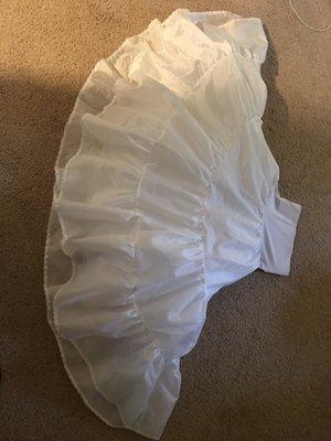 Ballgown slip that didn't fit A line dress.