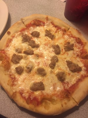 Sausage pizza- delicious!