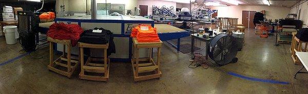 This is our 14-color printing area.