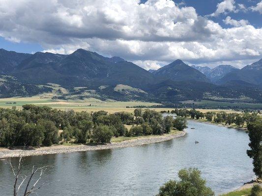 Drift boat trip on the Yellowstone River