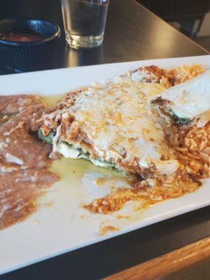 Chile relleno plate.