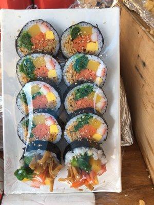 Korean display kimbap