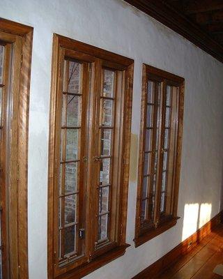 New custom wood windows that are architecturally compatible with the home