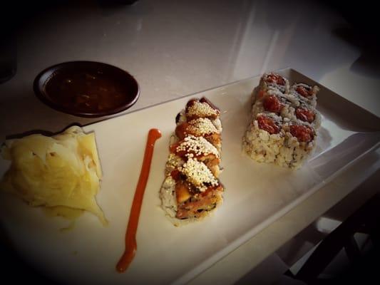 Happy hour rolls. Highly recommend Yuga roll and Spicy tuna!!!