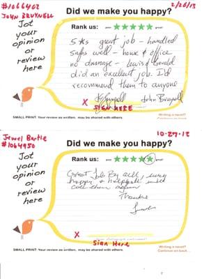 We have hundreds of five star reviews coming in signed from all of our happy customers!