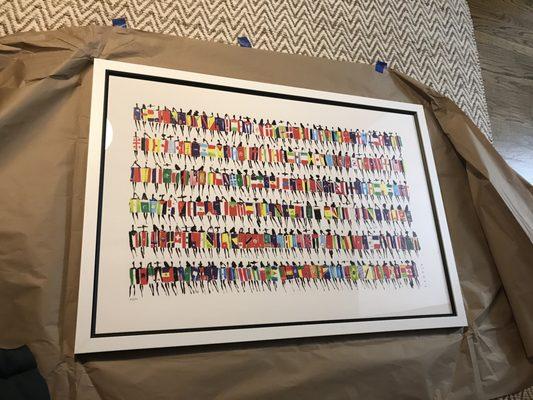 Unwrapped 30"x44" print, custom framed by the Northville Gallery. Cannot wait to hang