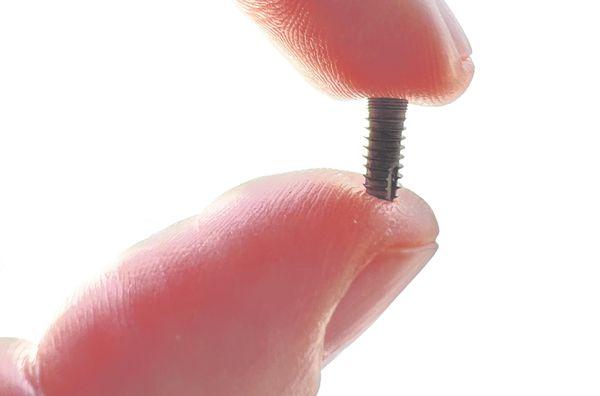 Nothing to be nervous about, this small 3.5x10mm implant is not a "giant screw."