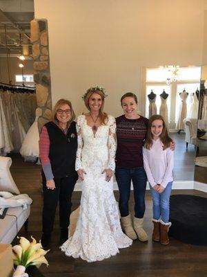 All smiles after finding the dress of my dreams!