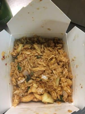 Fried rice W. Thai style (chicken )