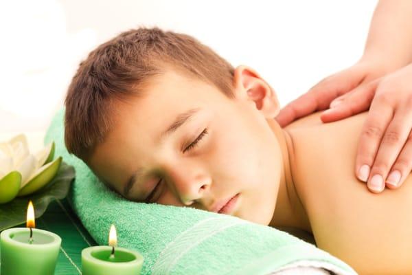 Little people need little massage, there are big knots and the shoulders.Osetra wellness  Accommodates whole family wellness.