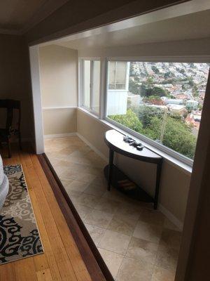 Great room extension, window instalation in San Francisco