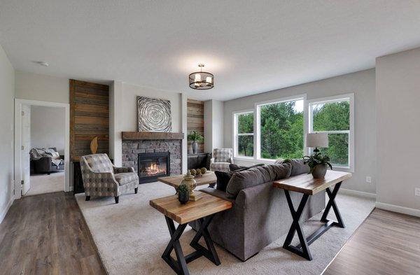 Beautiful living room in a Price Custom Home, currently on the market!