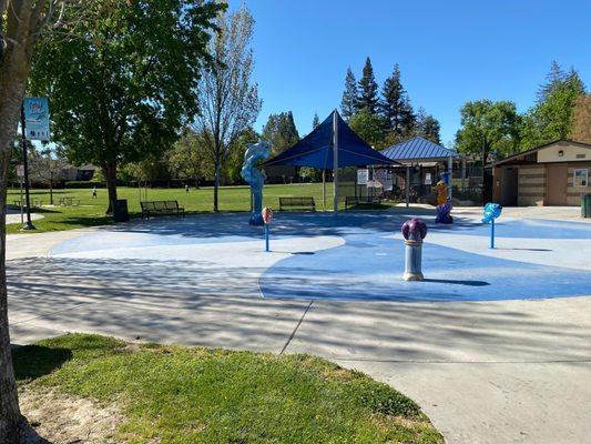 Splash pad (opens for the season next month)