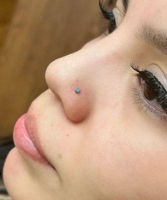 Nose piercing