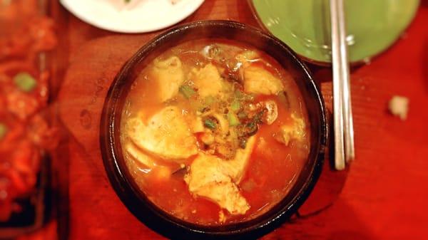 Soft tofu stew must try.