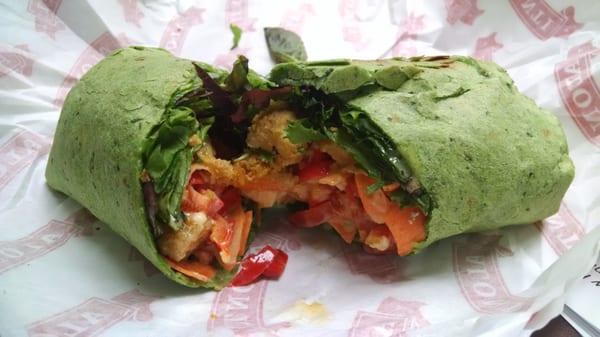 Asian crispy chicken wrap