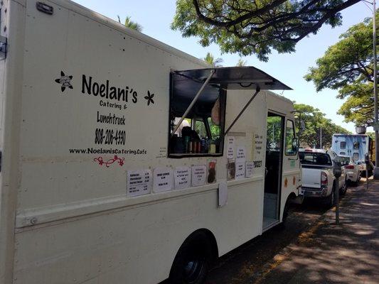 Truck parked in front of state tax building