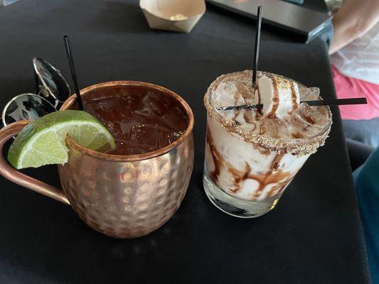 Blood Orange Mule, Smoked S'mores