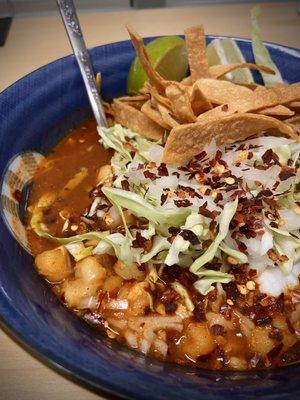 Chicken pozole. Simply the best.