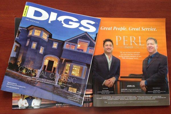 Loan officers Jim and Ron featured in DIGS Magazine