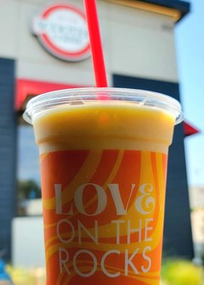 Peach-Mango Smoothie! Fast, Friendly Drive-thru Service every time!