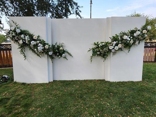 Custom bridal backdrop project