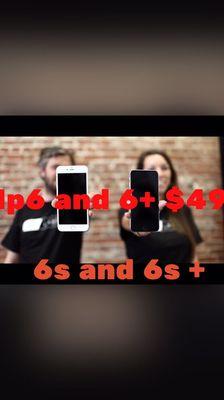 All iPhone s. $49 repairs