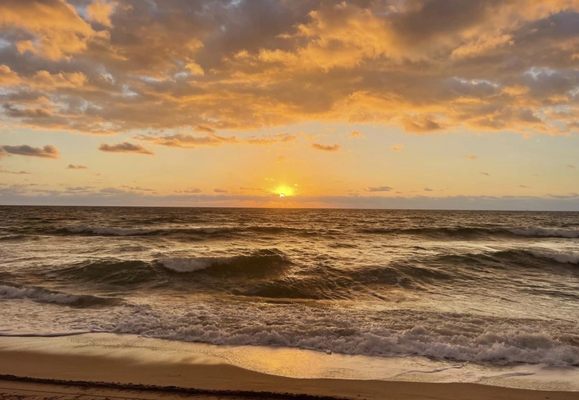 Love watching the sunrise! My favorite beach spot!