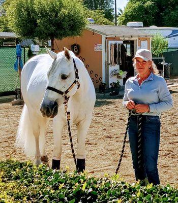 Luna Nueva multi-world champion in Western dressage and myself