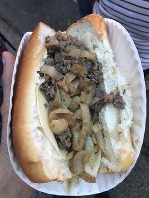 San Gennaro! Philly Cheesesteak $7