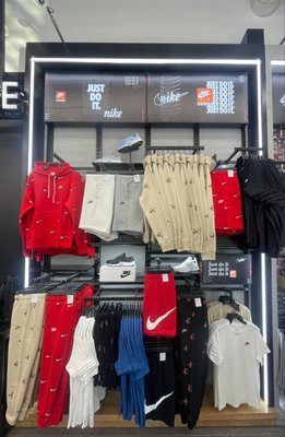 Tons of Nike apparel.