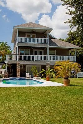 Men's Residence from backyard.