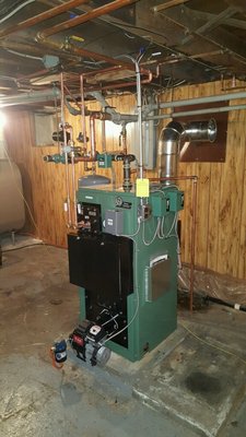 New Yorker oil boiler install